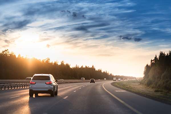 reach by road